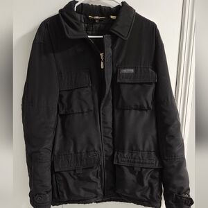 Ben Sherman Black Military Field Jacket, Size L